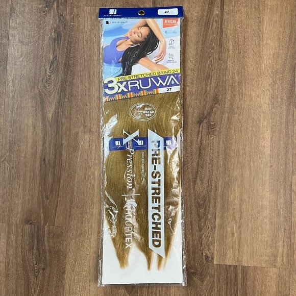 NEW Sensationnel Pre-Stretched Braiding Hair - 3X Ruwa - Picture 2 of 9